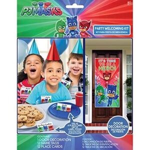 BRAND NEW sealed PJ masks party welcoming kit door decoration, name tags & cards